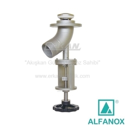 AISI 304 Paslanmaz Çelik Kazan İçine Açılan Tank Dip/Kırıcı Manuel Vana - Seri: 604 - ALFANOX