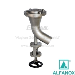 ALFANOX - AISI 304 Paslanmaz Çelik Vana İçine Açılan Tank Dip/Kırıcı Manuel Vana - Seri: 614