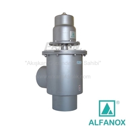 ALFANOX - AISI 316 Paslanmaz Çelik L-Tipi Dik Geçişli PTFE Contalı Tek Etkili N.K. Pistonlu Vana - Seri: 502 Boru Uçlu Tip