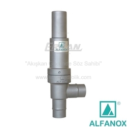 ALFANOX - AISI 316 Paslanmaz Çelik Oransal Emniyet Vanası - Seri: 751 Giriş: Manşon, Çıkış: Manşon Tip