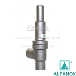 ALFANOX - AISI 316 Paslanmaz Çelik Tam Kalkışlı Emniyet Vanası - Seri: 752 Giriş: Manşon, Çıkış: Manşon Tip