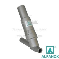 ALFANOX - AISI 316 Paslanmaz Çelik Y-Tipi By-Pass Vana - Seri: 341 Boru Uçlu Tip