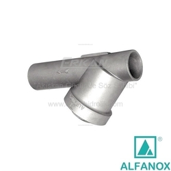 ALFANOX - AISI 316 Paslanmaz Çelik Y-Tipi Düz Geçişli Pislik Tutucu - Seri: 390 Boru Uçlu Tip