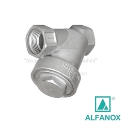 ALFANOX - AISI 316 Paslanmaz Çelik Y-Tipi Düz Geçişli Pislik Tutucu - Seri: 490 Dişli Tip
