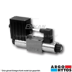 ARGO-HYTOS - Argo-Hytos - Hidrolik NG06 Bobin Kumandalı Oransal Yön Denetim Valfi (PRM2-06) (P.Maks:350 Bar, 40 l/dk, 24VDC)