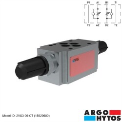 Argo-Hytos 2VS3-06-CT (15929600) Hidrolik NG06 Modüler Çek Valfli İkiz Hız Ayar Valfi - ARGO-HYTOS