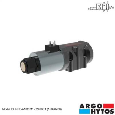 Argo-Hytos RPE4-102R11/02400E1 (15890700) Hidrolik NG10 4/2 Bobin-Yay DC-24V Tek Bobin Kumandalı Yön Kontrol Valfi - 1