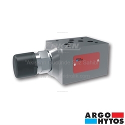 ARGO-HYTOS - Argo-Hytos - Hidrolik NG10 Modüler Çek Valfli İkiz Hız Ayar Valfi (P.Maks:350 Bar, 160 lt/dk)