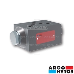 ARGO-HYTOS - Argo-Hytos - Hidrolik NG10 Modüler Pilot Kumandalı Çek Valf (Kilit Valfi) (P.Maks:350 Bar, 140 lt/dk)
