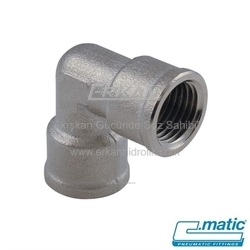 Nikel Kaplı Pirinç Dirsek (RA21) - C.MATIC