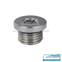 Nikel Kaplı Pirinç Flanşlı Allen Kör Tapa O&prime;ringli (RA46) - C.MATIC