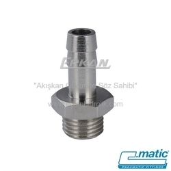 Nikel Kaplı Pirinç Hortum Rakoru (RA30) - C.MATIC