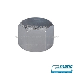 Nikel Kaplı Pirinç Dişi Kör Tapa Anahtar Başlı (RA20) - C.MATIC