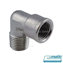 Nikel Kaplı Pirinç Kuyruklu Dirsek (RA22) - C.MATIC