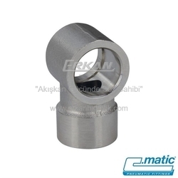 Nikel Kaplı Pirinç Tekli Banjo Çıkış (RA42) - C.MATIC