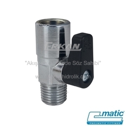 Pnömatik Krom Kaplı Pirinç 2-Yollu Mini Vana (Dişi-Erkek) (MV54) - C.MATIC