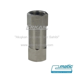 Pnömatik Nikel Kaplı Pirinç Çekvalf (MV23) - C.MATIC