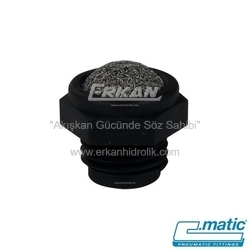 Pnömatik Paslanmaz Çelik (AISI304)+Plastik Kısa Susturucu (MV11 FEP) - C.MATIC