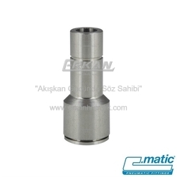 Pnömatik Push-In Paslanmaz Çelik (SS316L) Redüksiyon (Gıda Uyumlu) (MX25) - C.MATIC