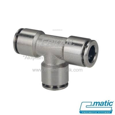 Pnömatik Push-In Nikel Kaplı Pirinç TE (Gıda Uyumlu) (AV29) - 1