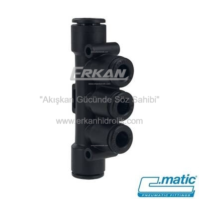 Pnömatik Push-In Plastik Çoklu Dağıtıcı (MB36) - 1