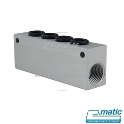 Pnömatik Push-In Nikel Kaplı Pirinç+Plastik Dağıtıcı (MB35) - C.MATIC