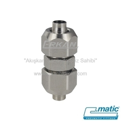 Pnömatik Push-On (Somun Sıkmalı) Paslanmaz Çelik (SS316L) Nipel (CX26) - C.MATIC
