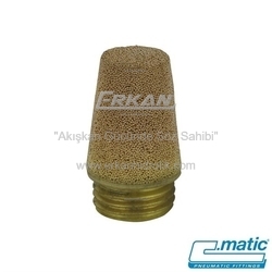 Pnömatik Sinter Bronz+Pirinç Konik Susturucu (MV11 CO) - C.MATIC