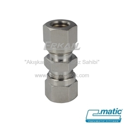 Pnömatik Yüksüklü Nikel Kaplı Pirinç Nipel (MO14) - C.MATIC