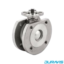 316 SS Paslanmaz Çelik Gövdeli 2/2 Yollu Wafer Tip Monoblok Tepe Flanşlı Küresel Vana - DURAVIS