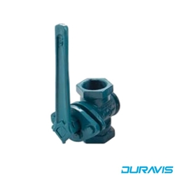 DURAVIS - Duravis - GG25 Pik Döküm Gövdeli 2/2 Yollu Dişli Tip Kollu Plug (Konik) Vana