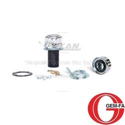 Hidrolik Flanşlı ve Asma Kilit Yuvalı Krom Kaplı Çelik Tank Kapağı ve Hava Filtresi (KDK Serisi) - GEM-FA