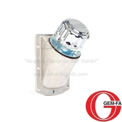 Hidrolik Flanşlı Yandan Montajlı Krom Kaplı Çelik Tank Kapağı ve Hava Filtresi (FDK Serisi) - GEM-FA