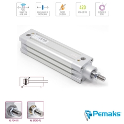 PEMAKS - Pemaks - ISO-M Serisi Manyetik ve Yastıklamalı Pnömatik Silindir (Ø32...Ø125) (ISO 15552)