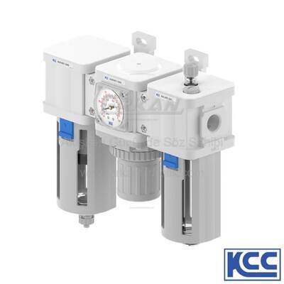 KCC - Pnömatik Üçlü Hava Hazırlayıcı (Filtre+Regülatör+Yağlayıcı)