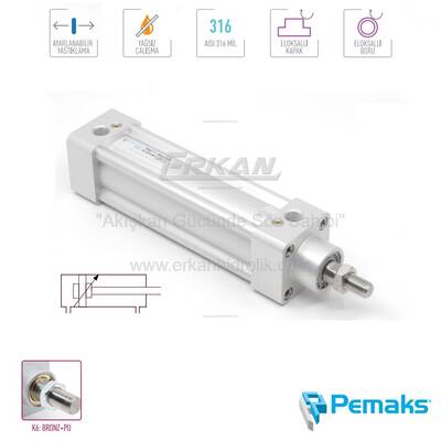 Pemaks - PAC-Y Serisi Yastıklamalı Pnömatik Silindir (Ø32...Ø125) (ISO 15552) - 1