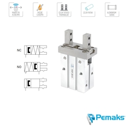 PEMAKS - Pemaks - PGP-A Serisi Manyetik Pnömatik Paralel Tutucu (Ø10...Ø25)