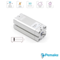 PEMAKS - Pemaks - PK-A Serisi Manyetik Kompakt Pnömatik Silindir (Ø12...Ø25) (ISO 21287)