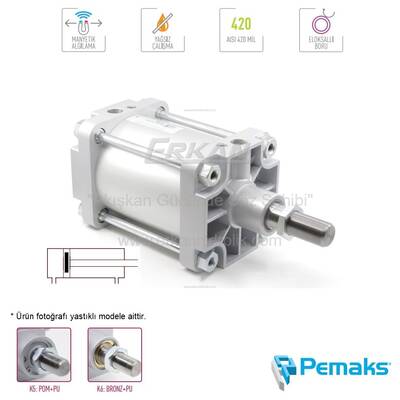 Pemaks - PMB Serisi Manyetik Pnömatik Silindir (Ø125...Ø320) (ISO 15552) - 1