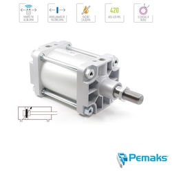 PEMAKS - Pemaks - PMC-YA Serisi Manyetik ve Yastıklamalı Pnömatik Silindir - CETOP RP 53P