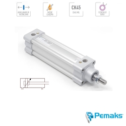 PEMAKS - Pemaks - PNC-Y Serisi Yastıklamalı Pnömatik Silindir (Ø32...Ø125) (ISO 15552)