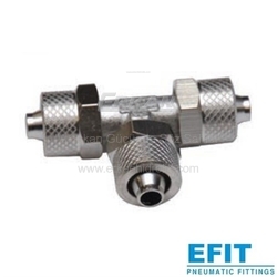 Pnömatik Push-On (Somun Sıkmalı) Nikel Kaplı Pirinç TE (IBE) - EFIT