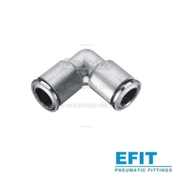 EFIT - Efit - Pnömatik Push-In Nikel Kaplı Pirinç Dirsek