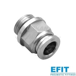 EFIT - Efit - Pnömatik Push-In Nikel Kaplı Pirinç Rakor