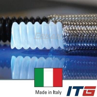 PTFE Teflon Tek Kat Çelik Telli Boğumlu Hortum (PTFECT) (-200°C / +220°C) - 1