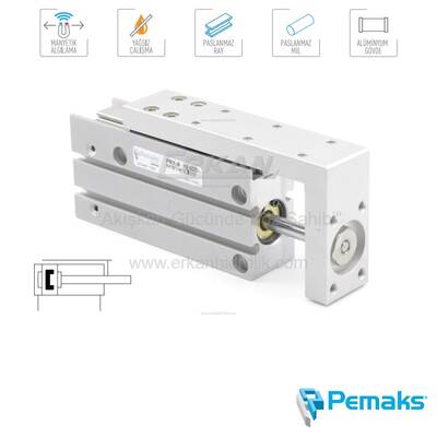 Pemaks - PRY-A Serisi Manyetik Mini Kızaklı Pnömatik Silindir (Ø6…Ø20) - 1